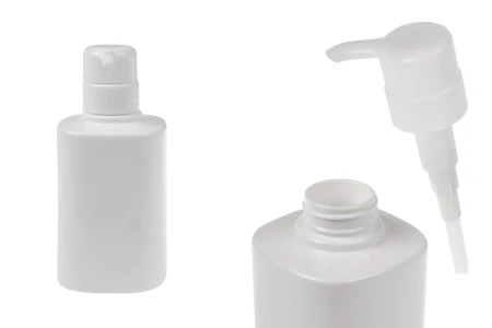 Plastična PET boca od 300 mL u beloj boji sa pumpicom (PP32)-1