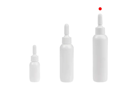 Plastična bela bočica 30mL sa uskim vrhom i navojnim zatvaračem - 50 kom-grupa_slika