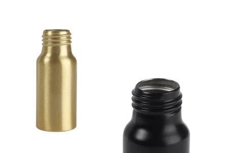 Aluminijumska bočica 30mL PP24 u zlatnoj i crnoj boji-1