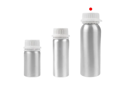 Aluminijumska bočica od 250 mL za čuvanje esencija, parfema i alkoholnih rastvora sa čepom i plastičnim belim zaštitnim zatvaračem-5
