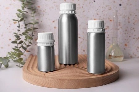 Aluminijumska bočica od 250 mL za čuvanje esencija, parfema i alkoholnih rastvora sa čepom i plastičnim belim zaštitnim zatvaračem-3