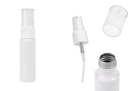 Bela aluminijumska bočica od 15 mL sa belim plastičnim sprejom-slika_proizvoda