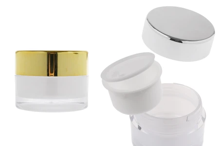 Akrilna dopunjiva teglica od 50 mL za kremu sa poklopcem (sa unutrašnjom zaptivkom) i plastičnim međupoklopcem-slika_proizvoda