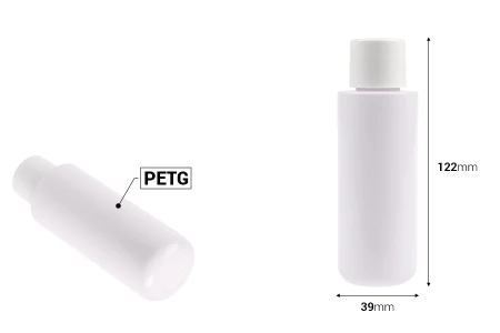 Zamenska unutrašnja bela bočica od 100 mL sa belim zatvaračem za šifru 20-3692-dimenzije_slike