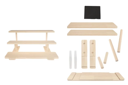 Drveni stalak 400x260x180 mm - 3 nivoa-slika_proizvoda