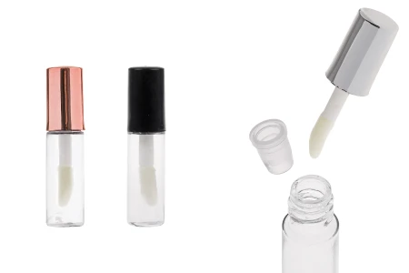 Akrilna providna tubica za sjaj za usne 1,2 mL sa zatvaračem i drenažnim elementom - 12 kom-slika_proizvoda