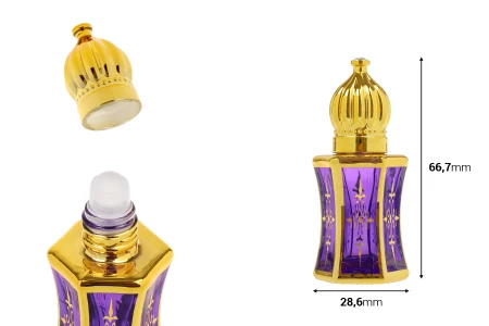Bočica za parfem od 6 ml u arapskom stilu, sa roll om aplikatorom-dimenzije_slike