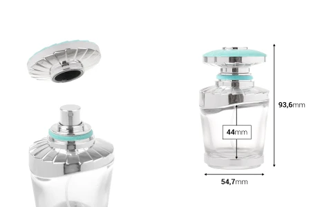Bočica za parfem u arapskom stilu od 50 ml sa srebrnom raspršivač-pumpicom tip „crimp”-dimenzije_slike