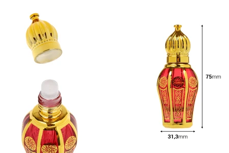 Bočica za parfem od 10 ml u arapskom stilu ,sa roll om aplikatorom-dimenzije_slike