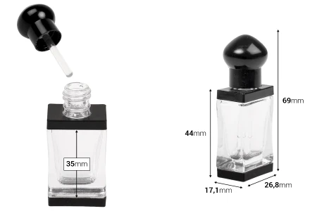 Prozirna staklena bočica od 5 ml sa iglom i poklopcem-dimenzije_slike