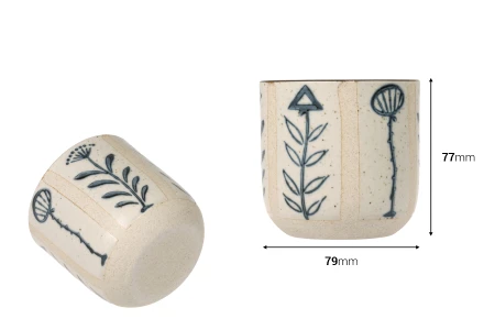 Dekorativna posuda 100x95 mm od cementa, za sveću ili cveće-dimenzije_slike