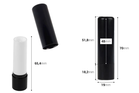 Tubica 4mL za balzam za usne u više boja - 10 kom-dimenzije_slike