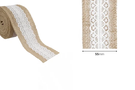 Traka od jute sa čipkom, 55 mm (1 komad je 4,3 m)-dimenzije_slike