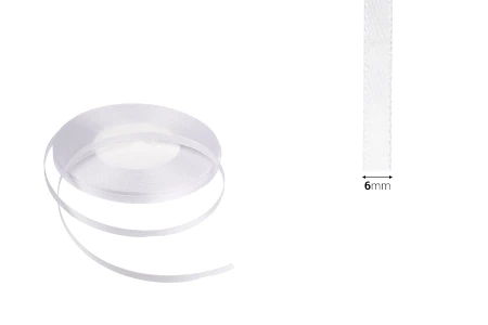 Satenska traka za ukrašavanje, 6 mm u raznim bojama - 50m-dimenzije_slike