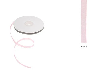 Organza traka od 6mm, u raznim bojama - jedan navoj je od 50m-dimenzije_slike