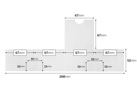 Kraft braon kutija 70x70x95mm, sa belim unutrašnjim kartonskim dodatkom - 50 kom-5