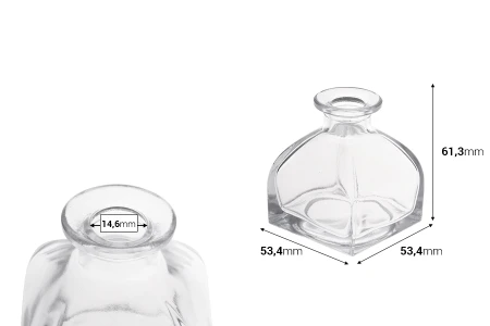 Staklena četvrtasta flašica od 50mL-dimenzije_slike