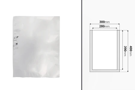 Aluminijumske kesice 300x400 mm sa mogućnošću termo zatvaranja i lakim otvaranjem – 100 kom-dimenzije_slike