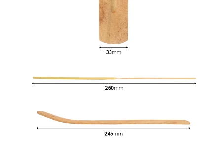 Set štapića od bambusa u 4 prirodne biljne ili voćne arome sa drvenom podlogom-dimenzije_slike