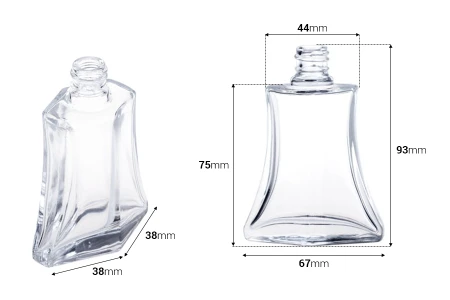 Staklena bočica za parfem u obliku romba 50mL (18/415)-2