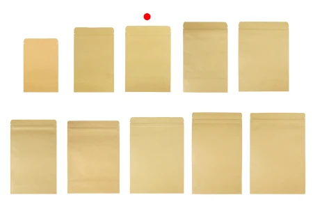 Kraft DoyPack kesice sa zip zatvaranjem, unutrašnjom aluminijumskom oblogom, ovalnim dnom i sa mogućnošću termo zatvaranja 130x40x185 mm – 50 kom-grupa_slika