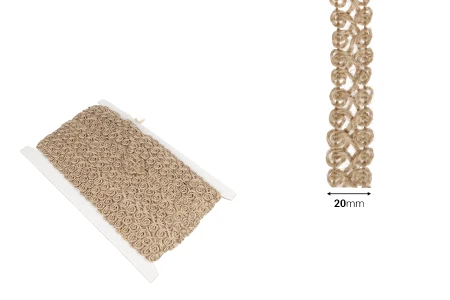 Ukrasna traka od lana u boji kanapa, 20mmx10m-dimenzije_slike