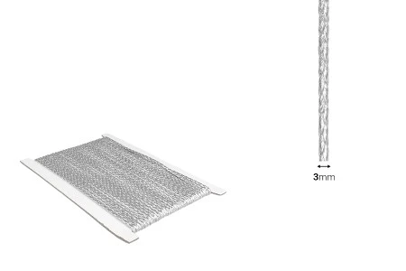 Ukrasni pleteni kanap sa metalnom presvlakom, 3mmx10m-dimenzije_slike