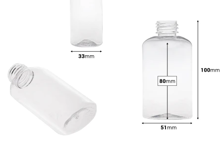 Providna plastična flaša 100mL (24/410) - 12 kom-dimenzije_slike