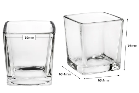 Dekorativna staklena posuda za svećice, 70x76 mm-dimenzije_slike