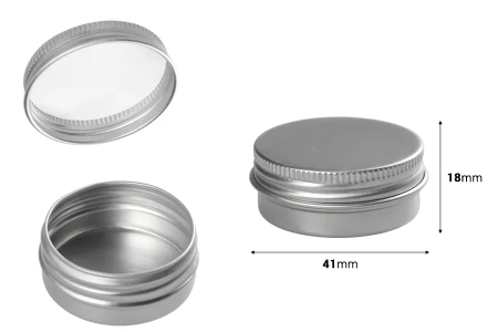 Aluminijumska kutijica 10mL sa unutrašnjom zaptivkom i zatvaračem u više boja - 12 kom-dimenzije_slike