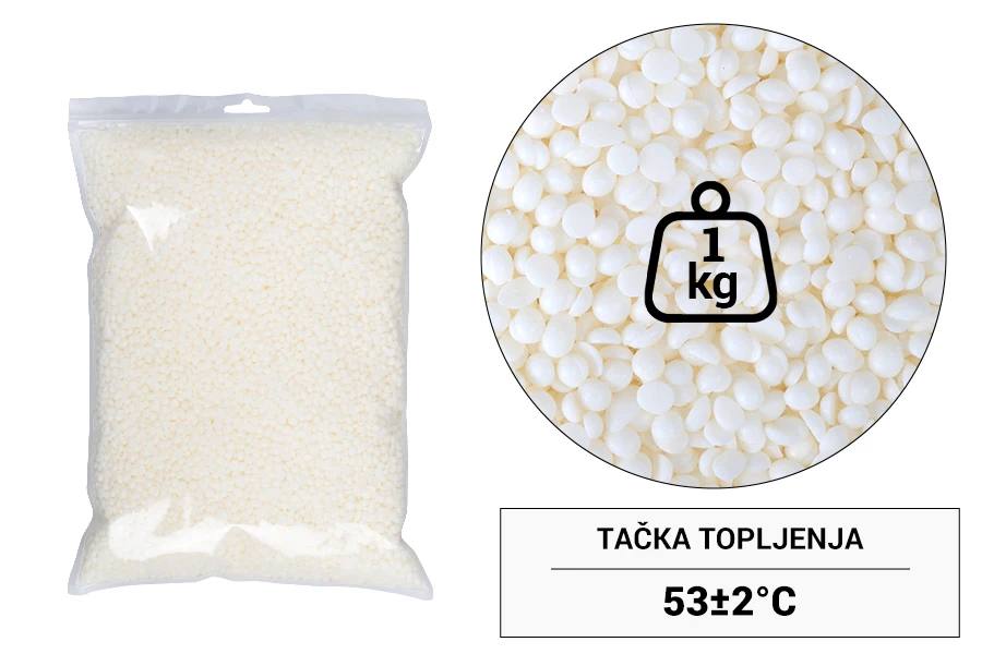 Biljni sojin vosak u obliku pastila - 1 kg