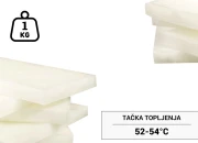 Parafinski vosak bele boje - ploča od 1 kg