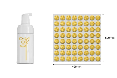 UV DTF 3D foil samolepljive reljefne etikete sa termoštampom na listu 50x40 cm u tri boje-dimenzije_slike