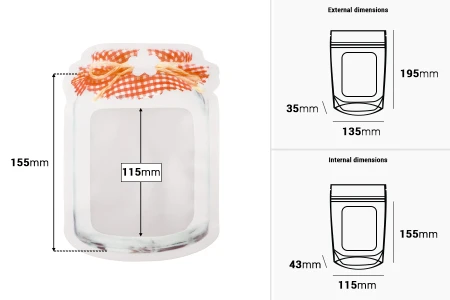 DoyPack kesica u obliku tegle sa zip zatvaranjem 135x35x195mm - 50kom-dimenzije_slike