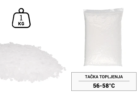 Parafin (tačka topljenja 56-58°C) u obliku pastila - 1kg-1