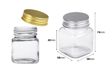 Staklena tegla 100mL sa aluminijumskim zatvaračem - 12 kom-dimenzije_slike