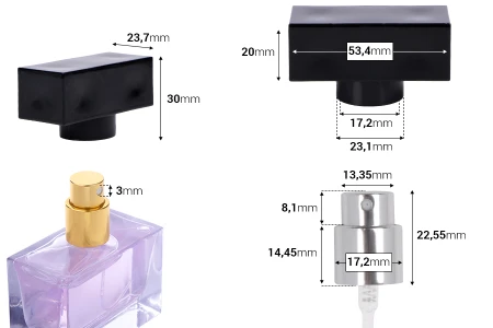 Set - aluminijumski sprej i crni zatvarač za flašice 15/400-dimenzije_slike