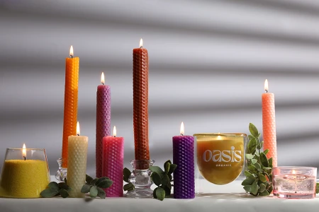 Komplet za izradu sveća - sveće od pčelinjeg voska u raznim bojama (10 listova)-grupa_slika