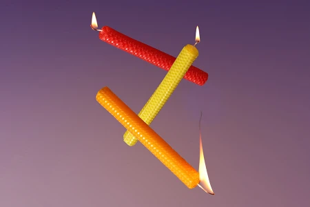 Komplet za izradu sveća od pčelinjeg voska u raznim bojama (5 listova)-grupa_slika