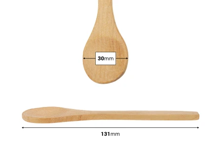 Kašičice od bambusa 131mm - 25 kom-dimenzije_slike