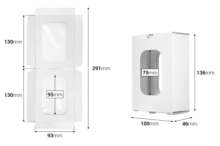 Kartonska kutija za pakovanje proiyvoda 136x100x46 mm sa unutrašnjom zaštitnom folijom - 20 kom-dimenzije_slike