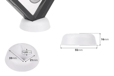 Bela plastična osnova za plastični ram za izlaganje proizvoda-2