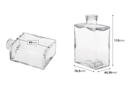 Staklena četvrtasta flaša 200mL-2