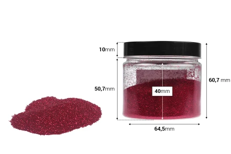 Prah u boji 50 gr u raznim bojama sa šljokicama-dimenzije_slike