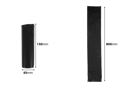 Plastične kese za jednokratnu upotrebu 50x45 cm, bez trake za vezivanje – rolna od 50 komada-dimenzije_slike