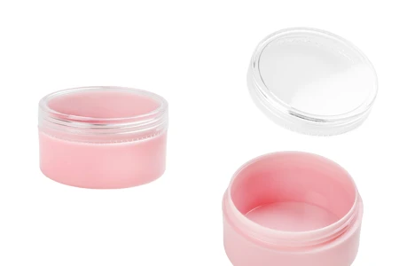 Akrilna roze kutijica 30mL, sa providnim zatvaračem - 12 kom-1