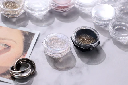 Akrilna šestougaona kutijica 3mL sa providnim zatvaračem - 12 kom-grupa_slika