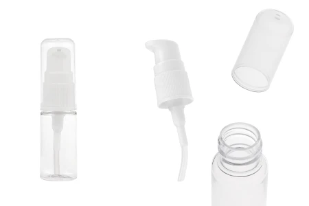PET flašica 10mL za kreme sa pumpicom i providnim zatvaračem - 12 kom-slika_proizvoda