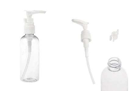 Plastična PET Flašica 100mL sa pumpicom za šampon - 12 kom-slika_proizvoda
