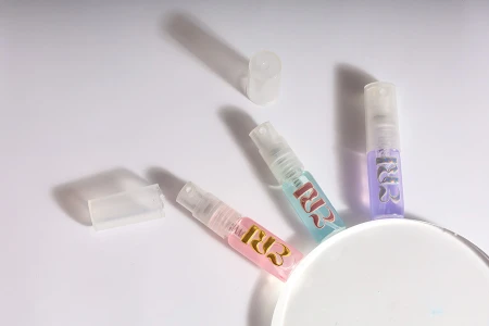 Staklena bočica za parfeme 5mL sa sprejom i plastičnim zatvaračem - 6 kom-grupa_slika